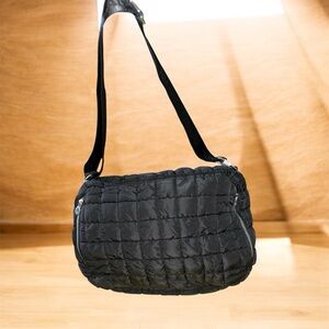 Valentino Orlandi Black Quilted Crossbody Bag